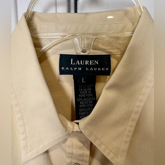 Ralph Lauren vintage Cream Button Down Shirt - Picture 2 of 6